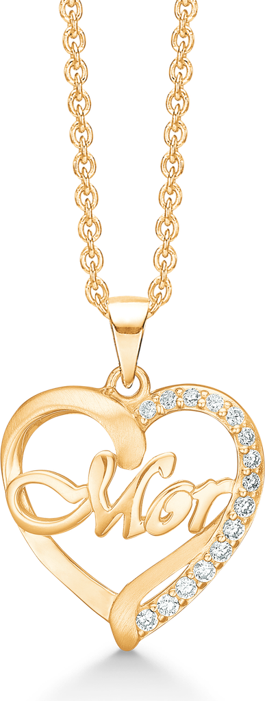 Støvring Design Necklace - Gold/Transparent