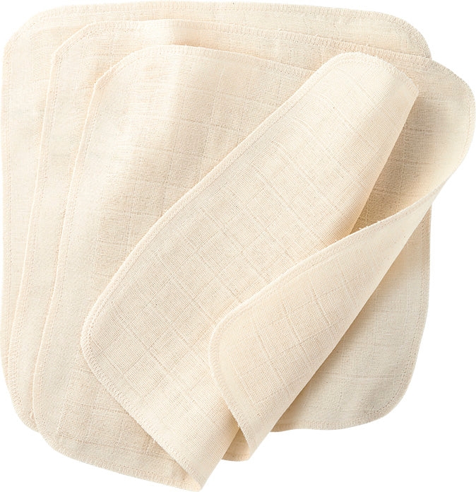 Disana Muslin Vaskeklude - 5-Pak - Natur
