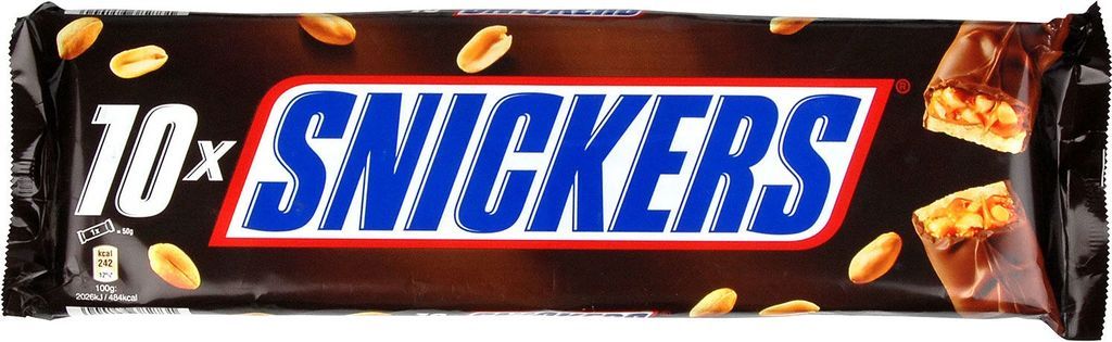 Snickers Chocolate Bar 50g 10stk