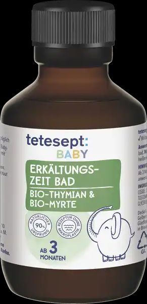 Baby Erkältungszeit Bad mit Thymian & Myrte, 100 ml