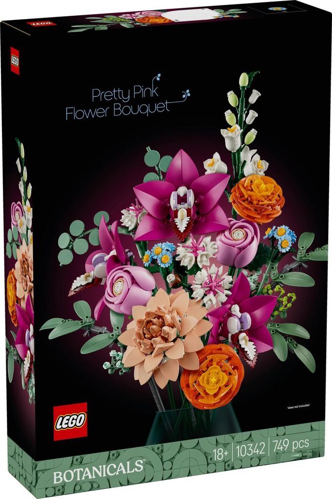 LEGO® Botanicals 10342 Pink Blomsterbuket - 749 Dele