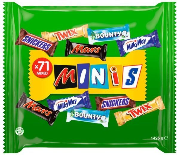 Mars Snickers, Twix weitere Mini Schokoriegel Party Mix