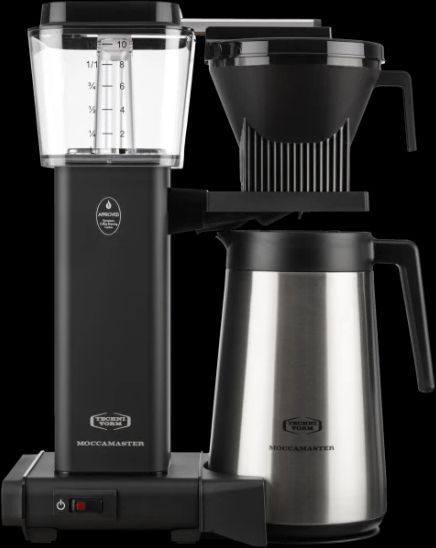 moccamaster automatic thermo kaffemaskine, polished silver