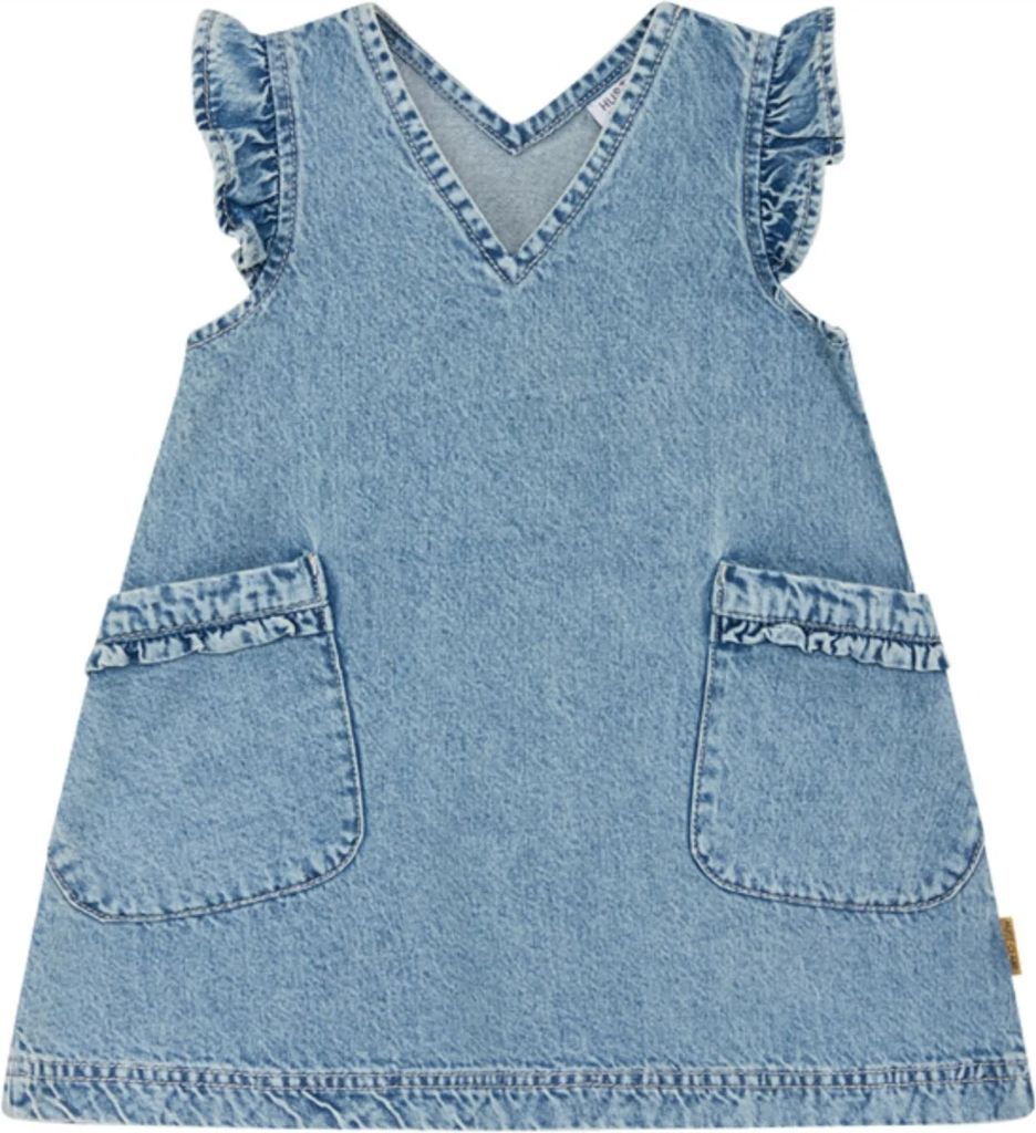 hust & claire x luksusbaby washed denim kaila kjole