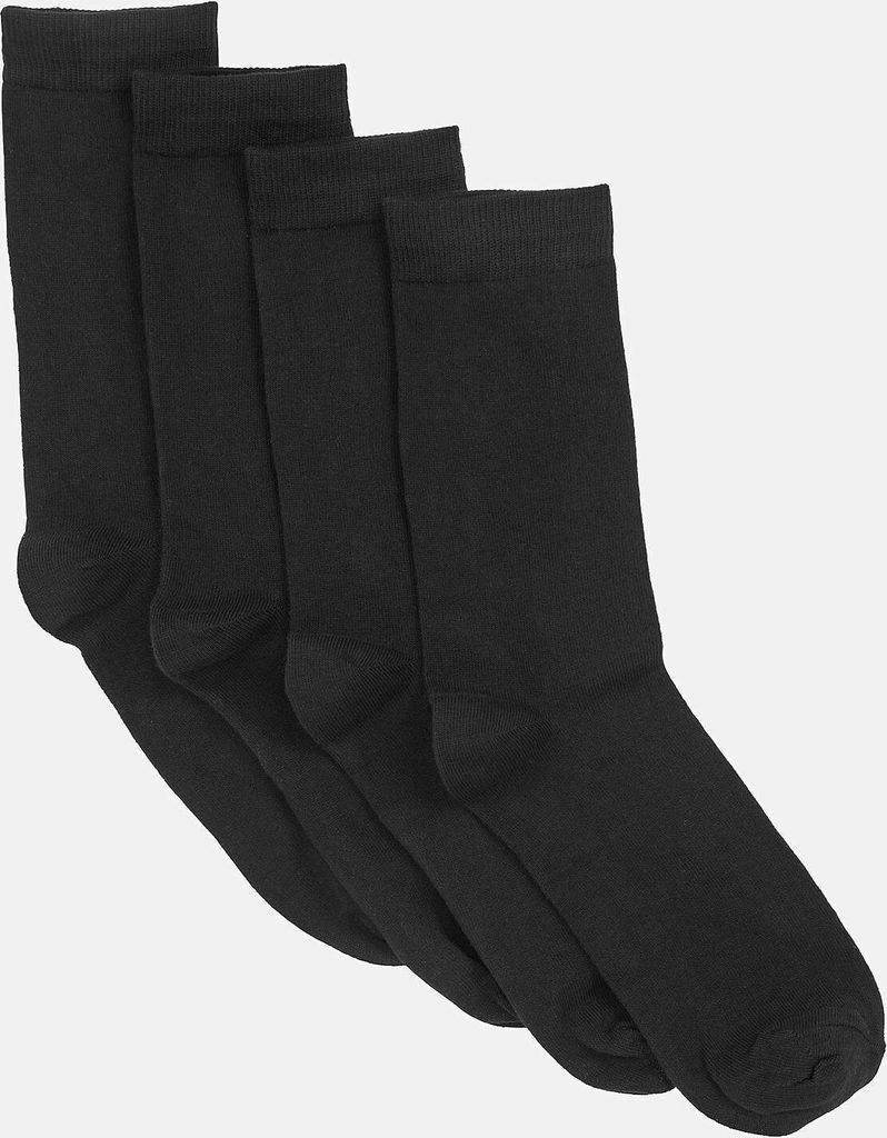 damesokker i bomullsmiks 4-pack