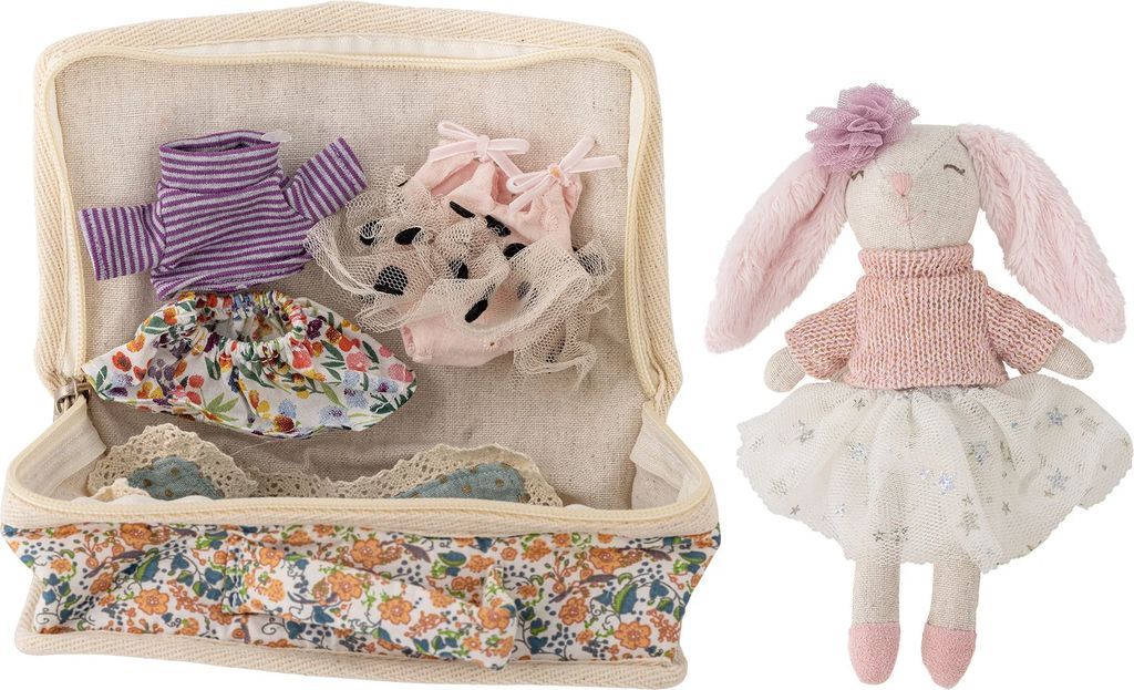 bloomingville mini milly dukke 6 dele, brun