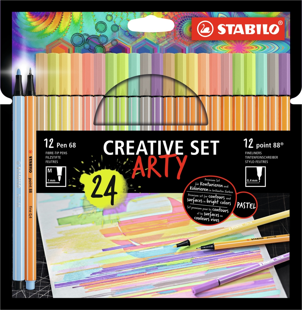 Stabilo Creative Set Arty Point 88 Pen 68 24pcs