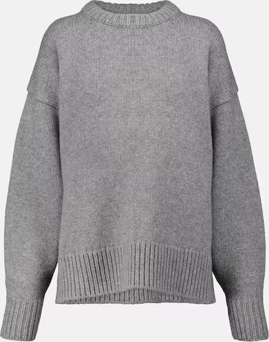 The Row Ophelia Wool Cashmere Sweater - Grey