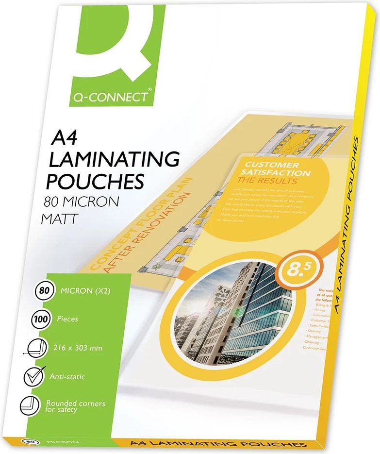 Q-CONNECT Laminating Pouches A4 100-pack