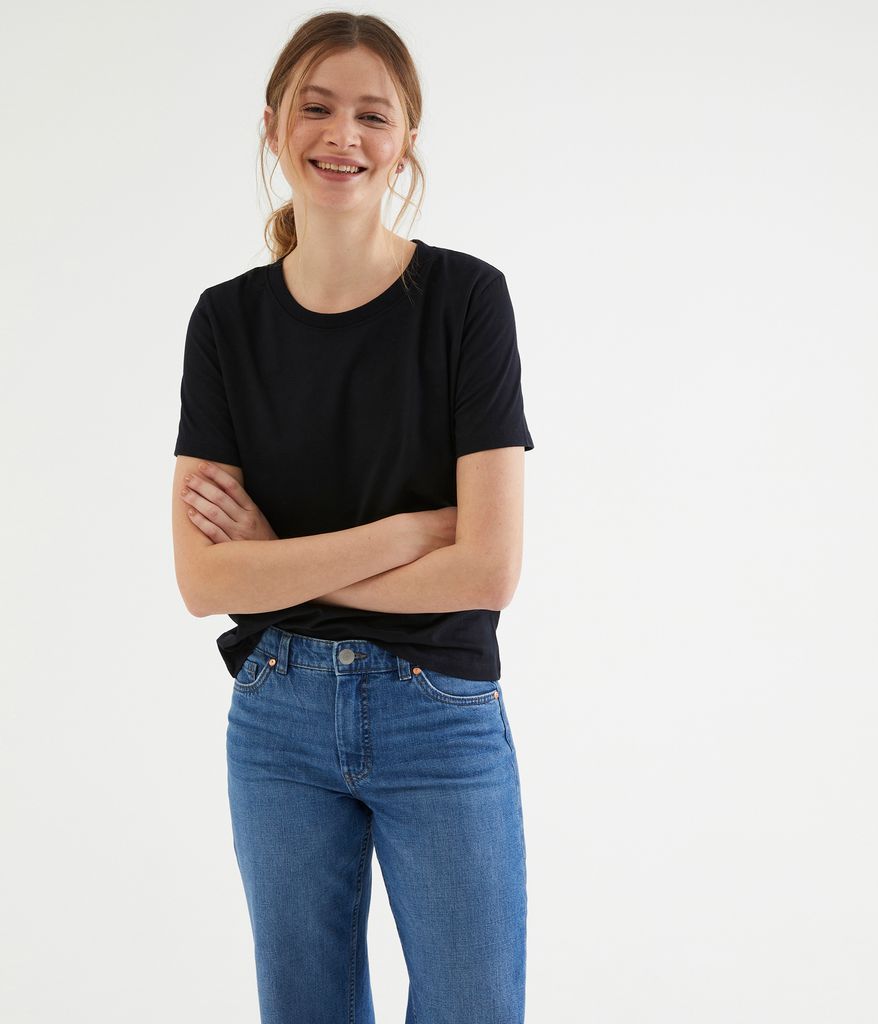 t-shirt | svart | dam | kappahl