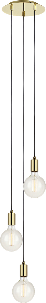 Sky Pendel 3L Rund Messing