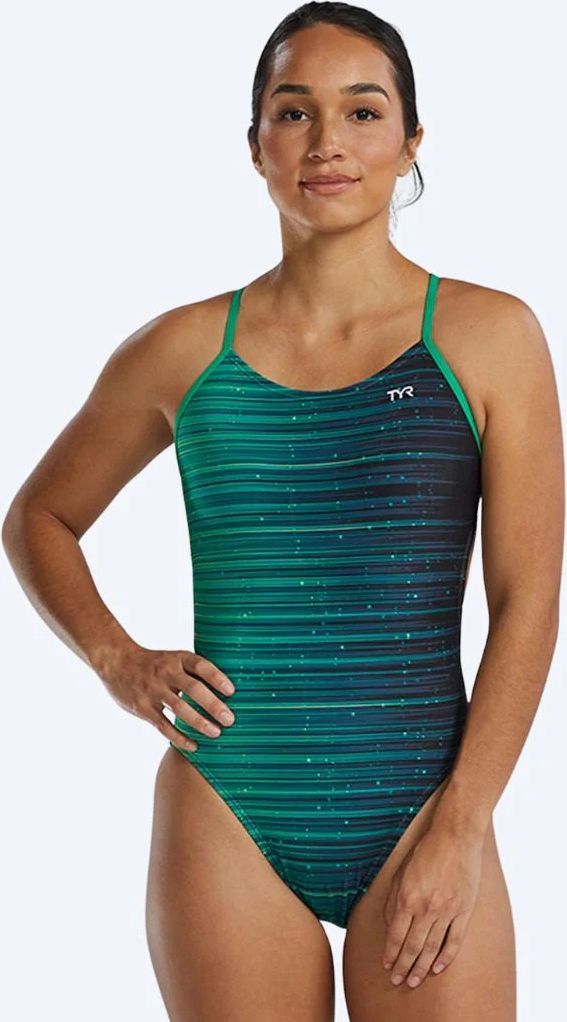 TYR Durafast Elite Diamondfit Speedwarp Badeanzug - Blau