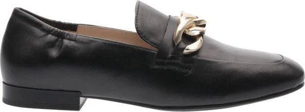 SORT LOAFERS MED GULD KÆDE