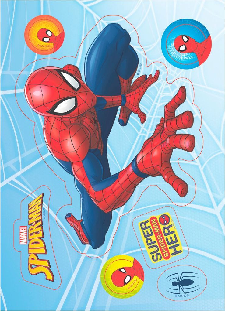 Spiderman tortenaufleger 14,8 21cm oblatenpapier geburtstag