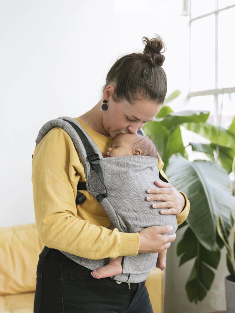 Tula Free-To-Grow Linen Baby Carrier Ash