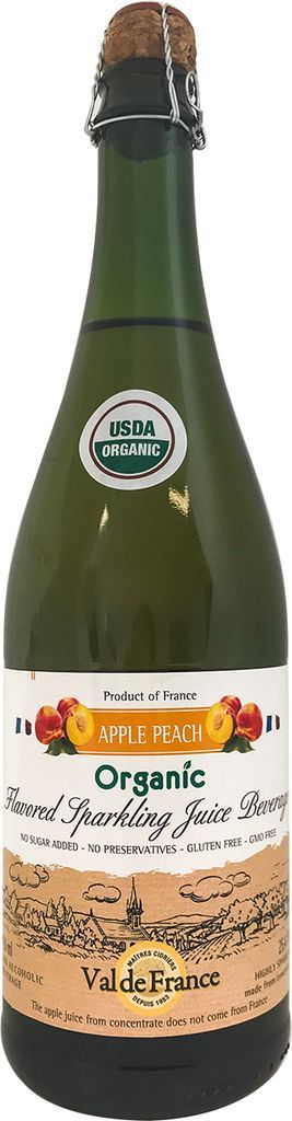 Val de France Organic Sparkling Peach 0% 75 cl