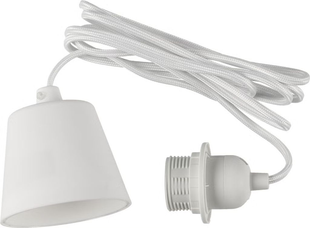 Lamphållare E27 med lampsladd och takkopp