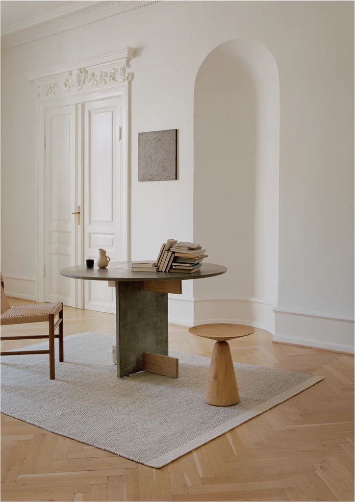 Linie Design Frode Gulvtæppe Marble 140x200 cm Grå, Naturfarvet, Beige