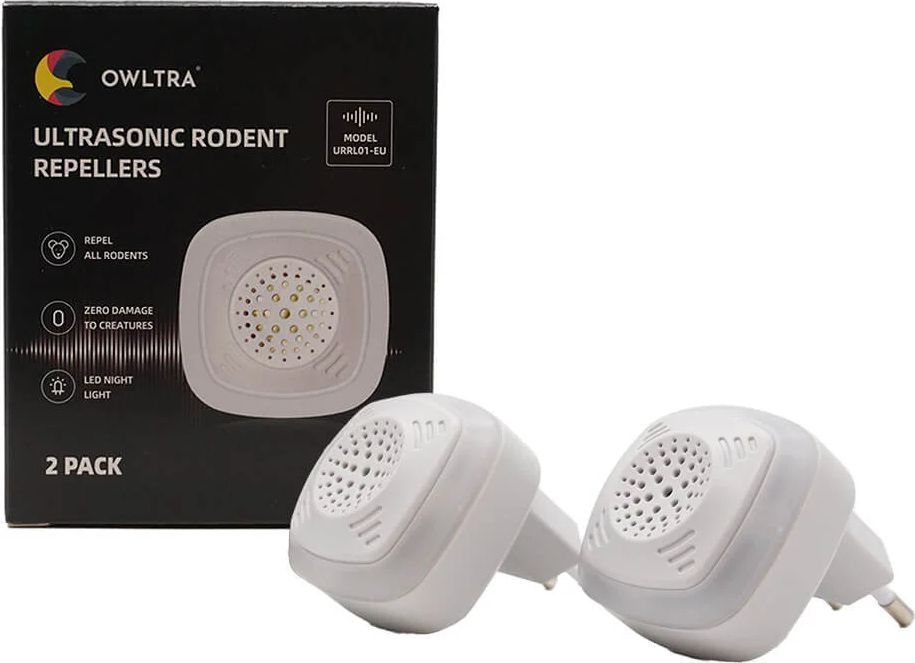 Owltra® | Mus &amp; Råttskrämma 2-pack