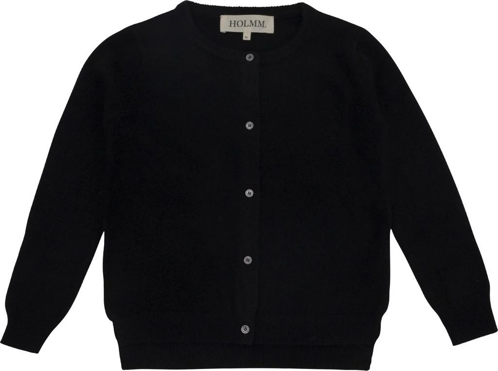 holmm black molly cashmere strik cardigan