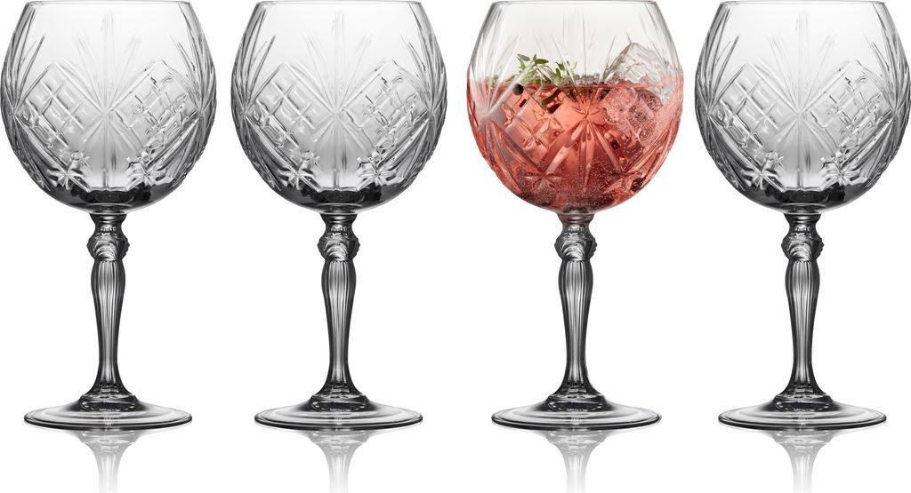 Lyngby Glas -  Krystal Melodia Gin & tonic-glas 65 cl 4 stk.