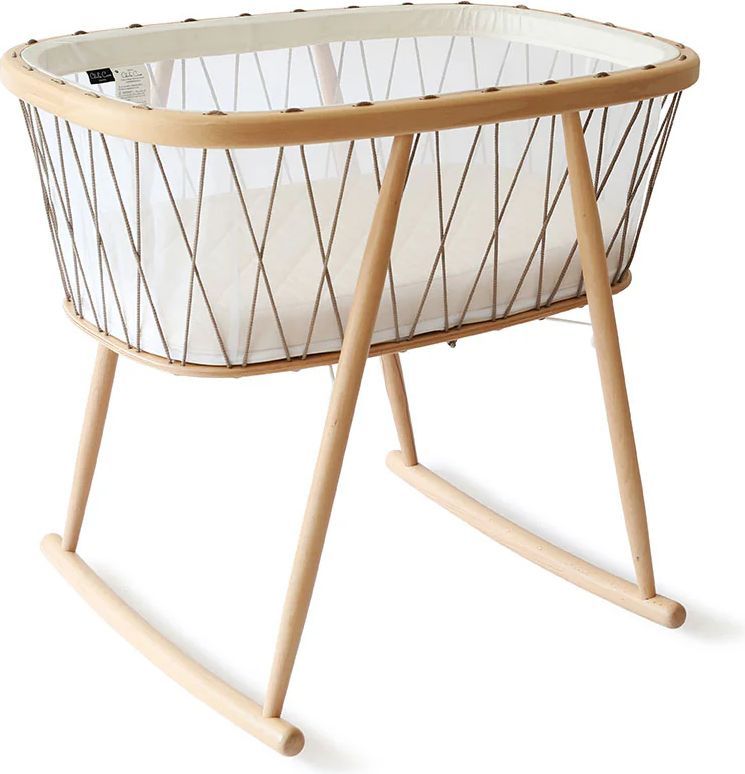 Vugge med madras fra Charlie Crane - Kumi Hazelnut