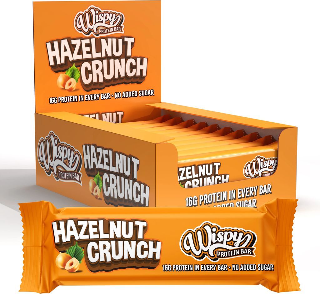 wispy protein bar – hazelnut crunch (10x55g)