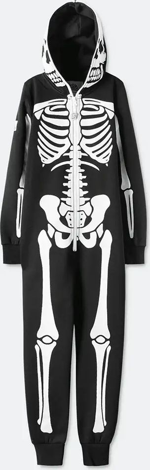 Halloween Skelet Onesie Børn