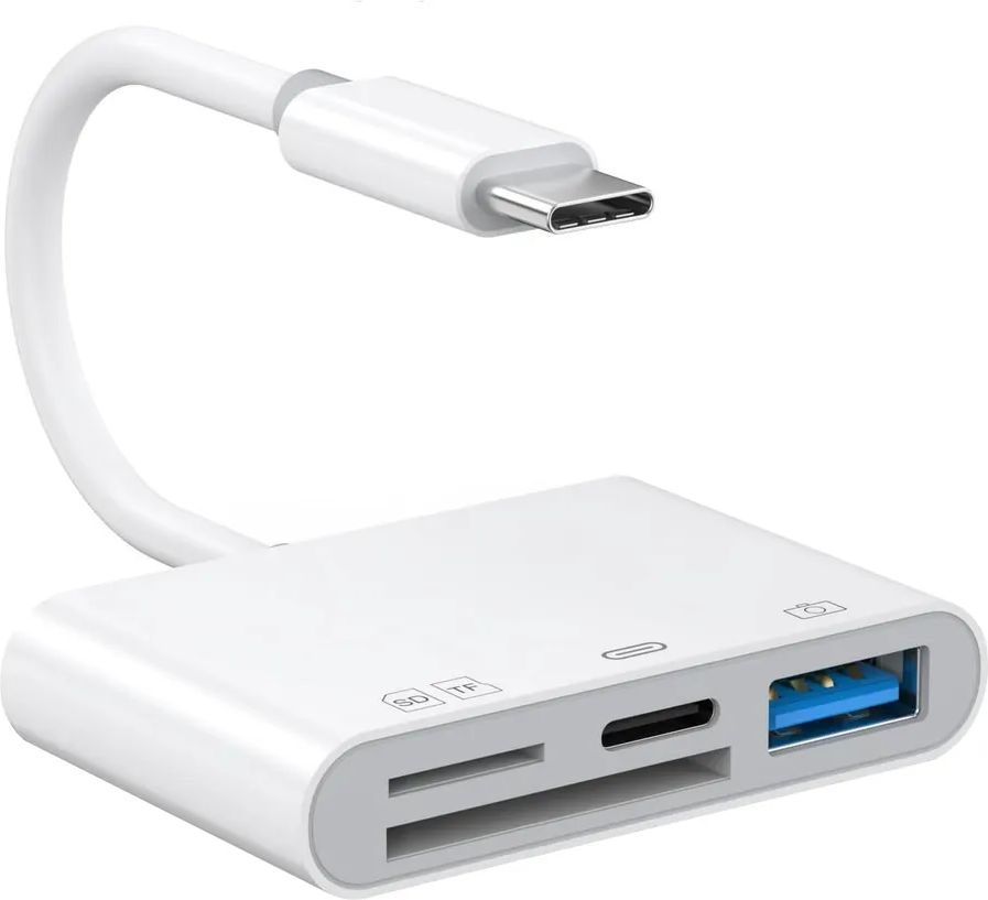 SiGN 4-i-1 USB-C Adapter USB-A SD TF