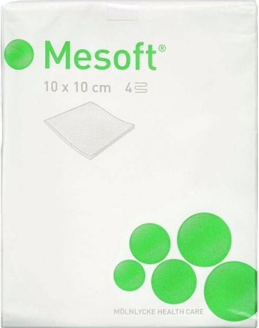 Mölnlycke Health Care Mesoft Kompres 10x10 cm 100 stk.