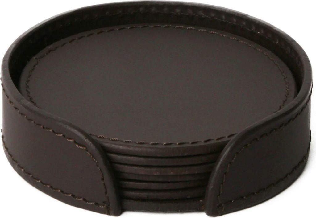 Ørskov Round Black/Black Glasbrik 11cm 6stk