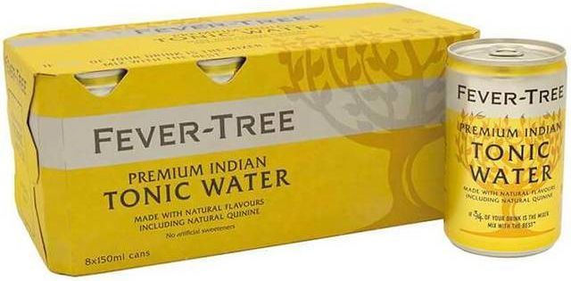 fever-tree, premium indian tonic water dåse 8*150 ml.