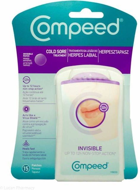 Compeed Invisible Cold Sore 15 st Plåster
