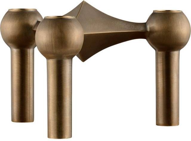 STOFF Nagel Bronzed Brass Lysestage 6.9cm 3stk