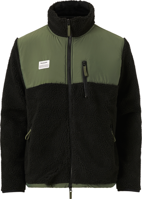 Resteröds Fleecejakke Panel Zip Fleece Sort