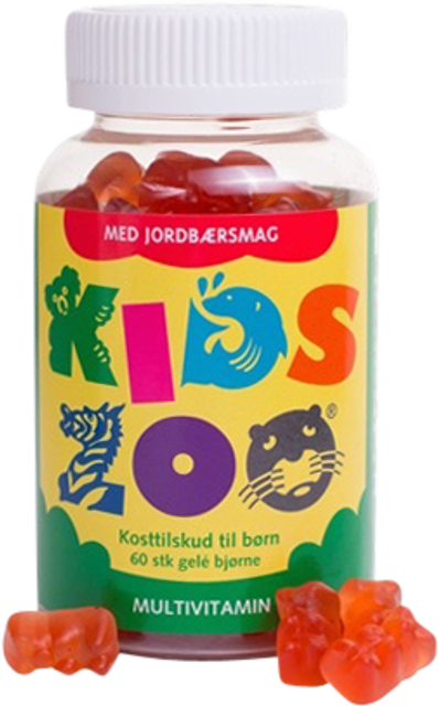 Acrilex Egenvård KidsZoo Multivitamin with Strawberry Flavor 60 stk