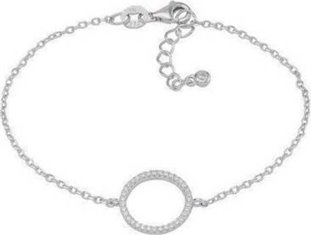 Forgyldt armbånd m. cirkel