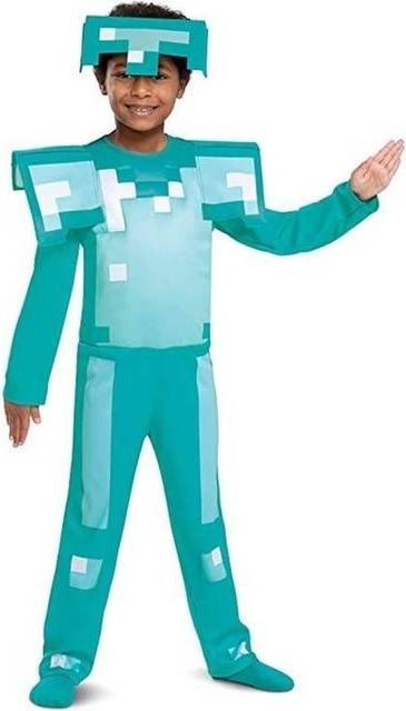 Disguise Kid's Minecraft Costume Diamond Armor