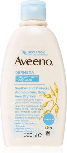 aveeno dermexa body wash til meget tør hud og kløe | køb her