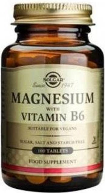 Solgar Magnesium with Vitamin B6 250 stk
