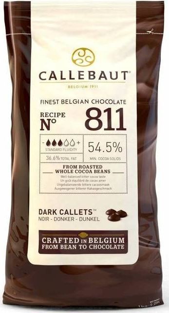 Callebaut 811 Mørk Chokolade 54.5% 1000g