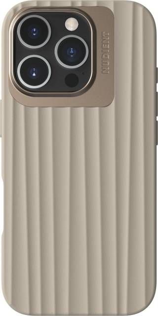 Nudient iPhone 16 Pro Bold MagSafe Cover, Linen beige På lager klar til levering