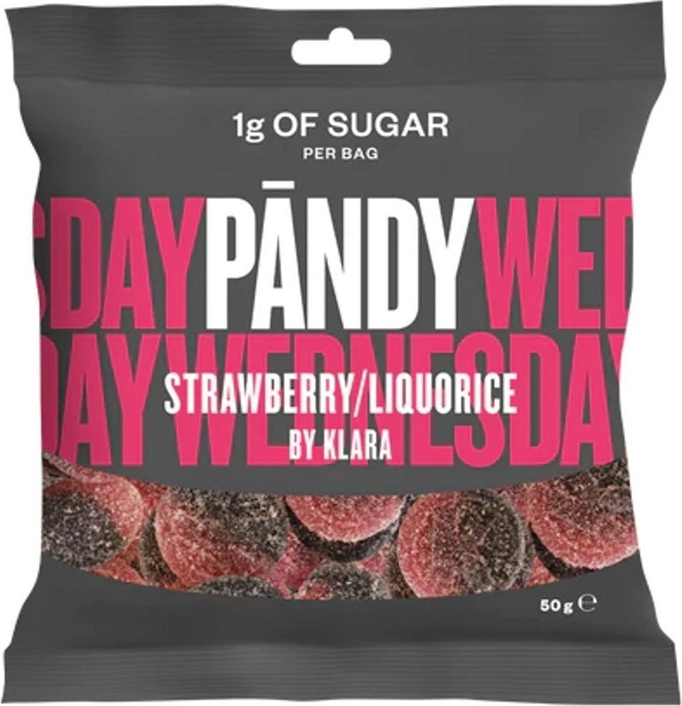 pandy strawberry/liquorice 50g