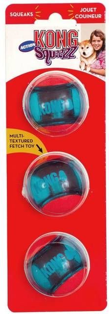 Kong Squeezz Action Ball M 3-pack