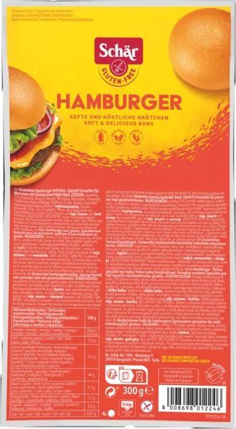 Schär Hamburgerbrød - 300 gram - Schär