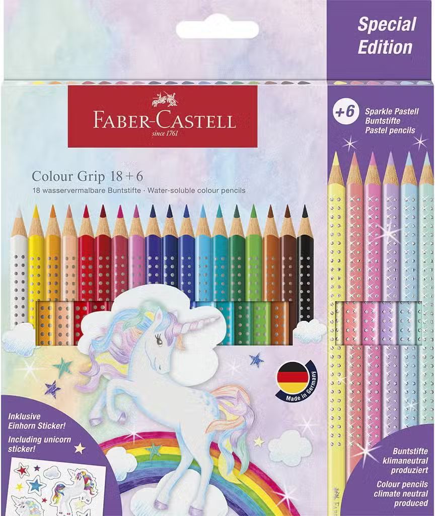 Faber-Castell Colour Grip Unicorn Pencils 24-pack