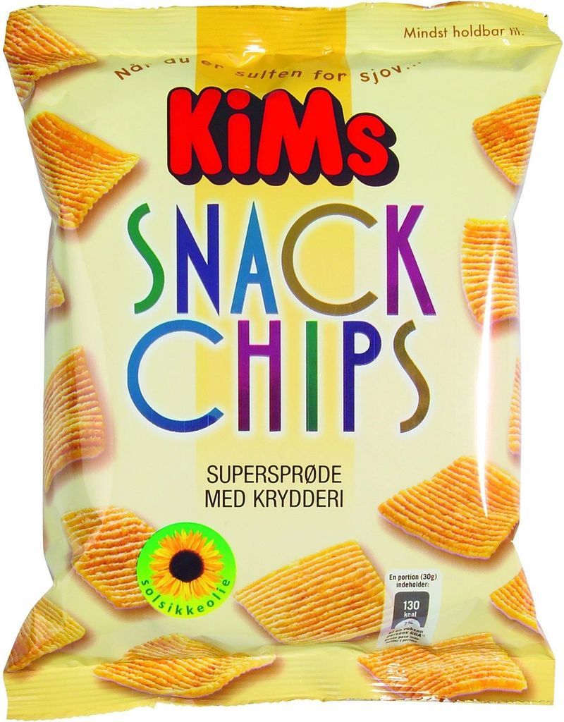 Kims Mini Snack Krydderi Chips 24x25 gr