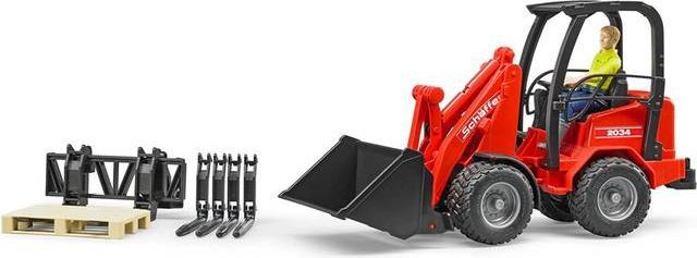 Bruder Schaeffer Compact Loader 2034 with Figure & Accessories 02191