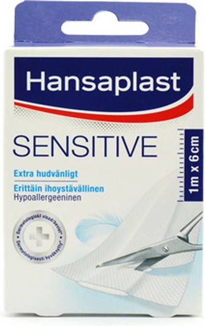 Hansaplast Sensitive Plaster 1 m x 6 cm 10 stk.