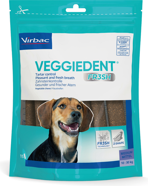 Virbac VeggieDent Chewing Strips for Dogs S 0.2kg